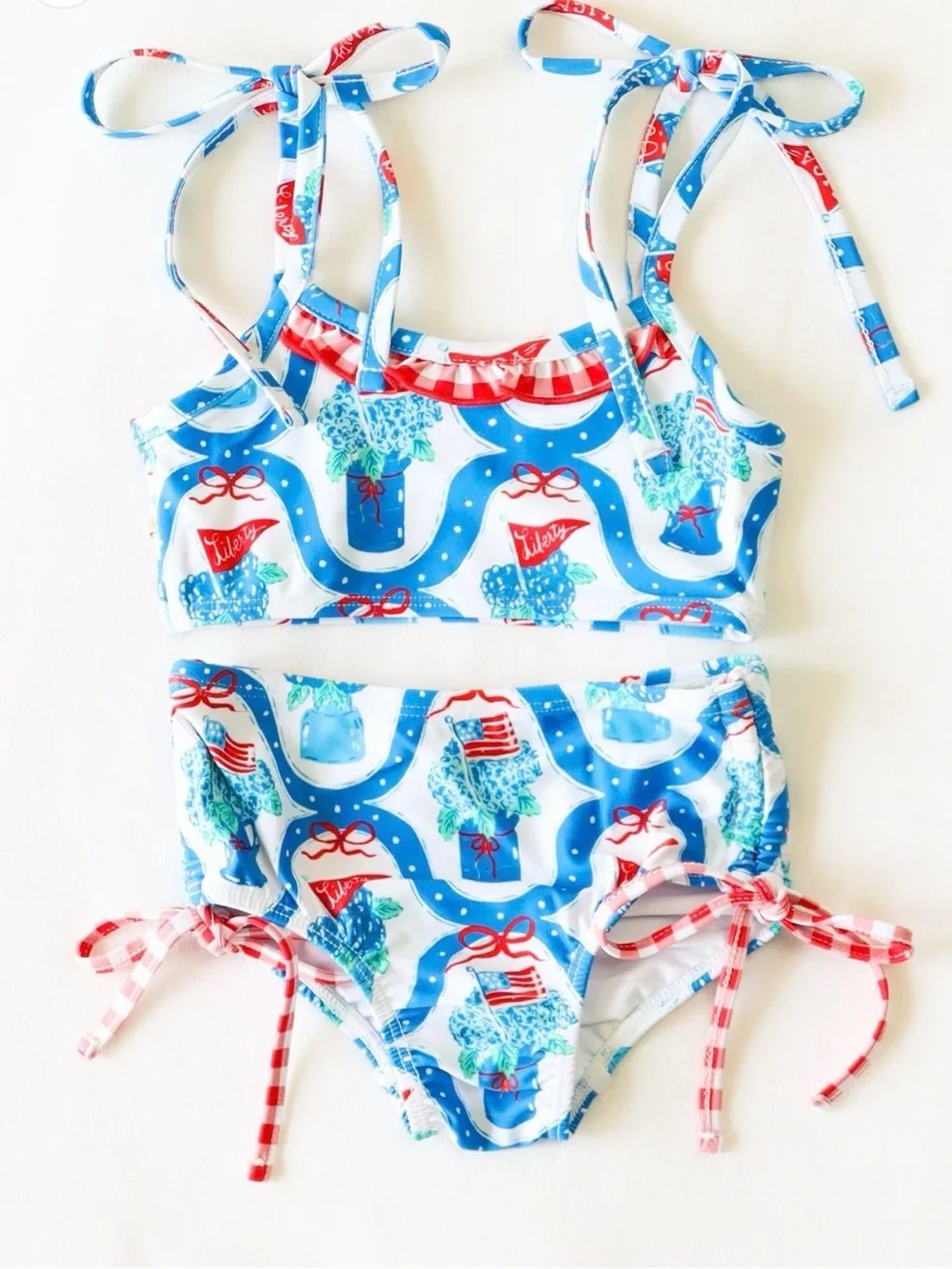 NWT SweetHoney Meg Tankini Star Spangled Banner Size 18M